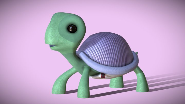Tiny Turtle Teddy 3D Model