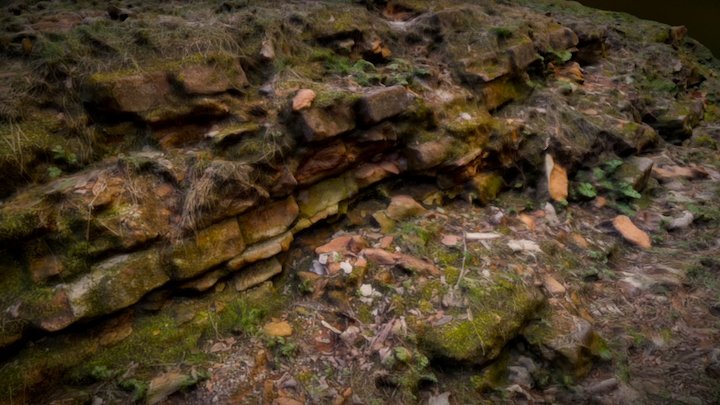 Overgrown fortification fragments – Modello 3D gratuito STL