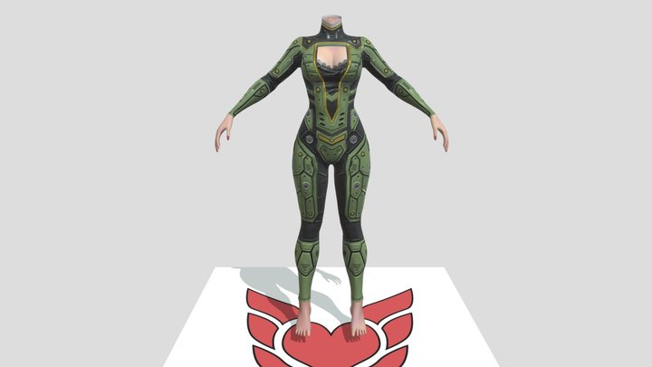 Avatall Eve Under Scifi Suit 01 – Free 3D Model STL