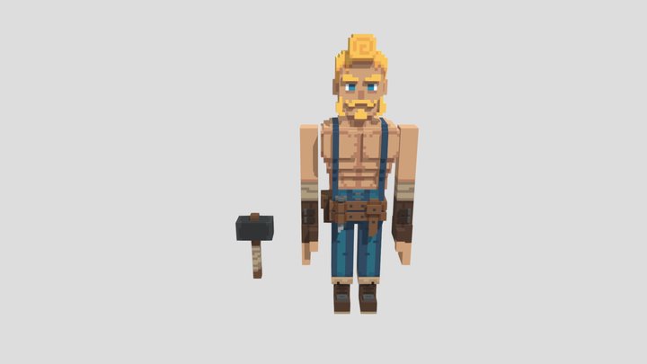 A Strong Mason 3D Model