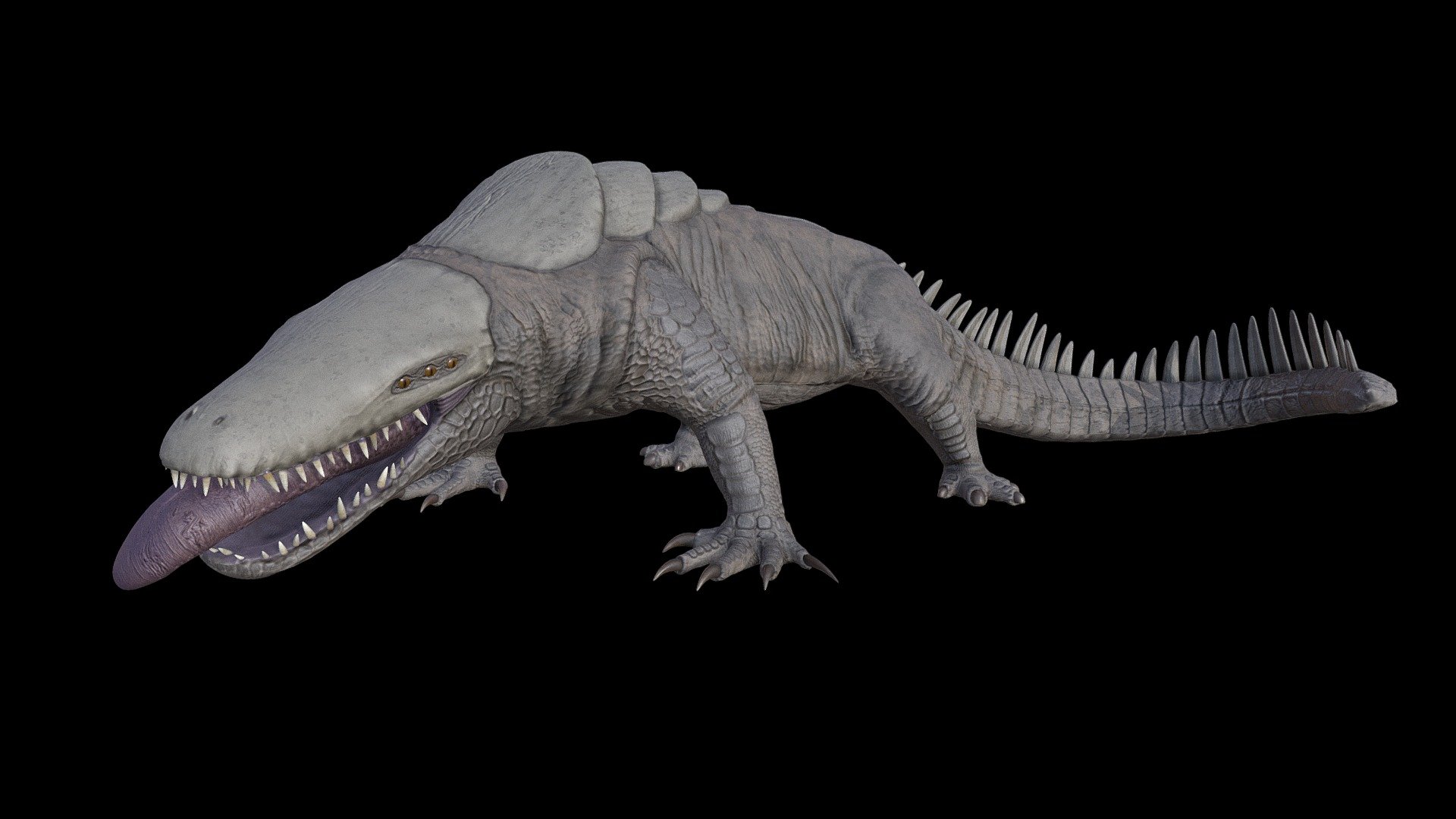SCP-682 - 3D model by Ivaldi.