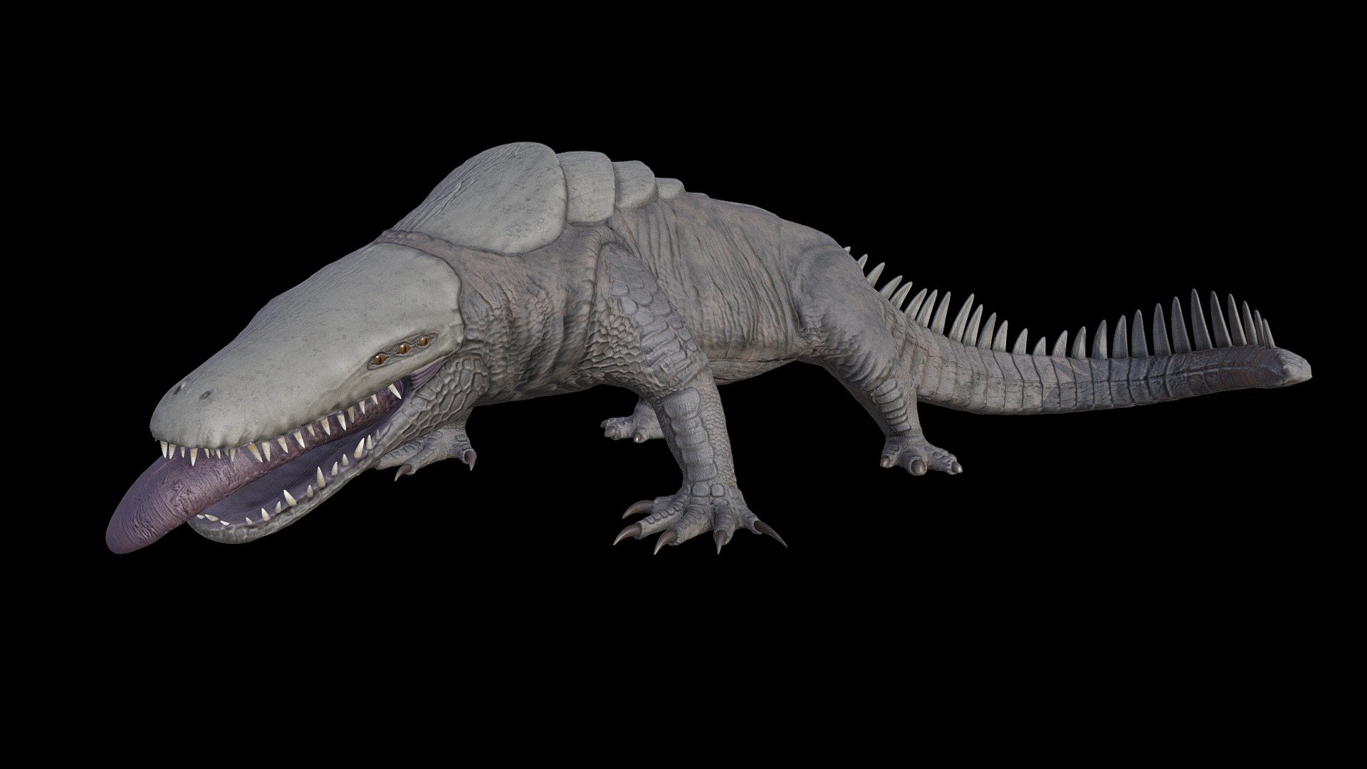 SCP-682 Reptile - 3D model by shuripusta (@shuripusta) [256d948]