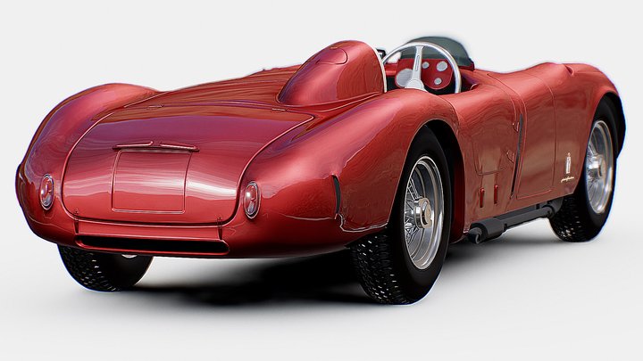 Lancia D24 Pininfarina Spider | www.vecarz.com – Kostenloses 3D-Modell STL