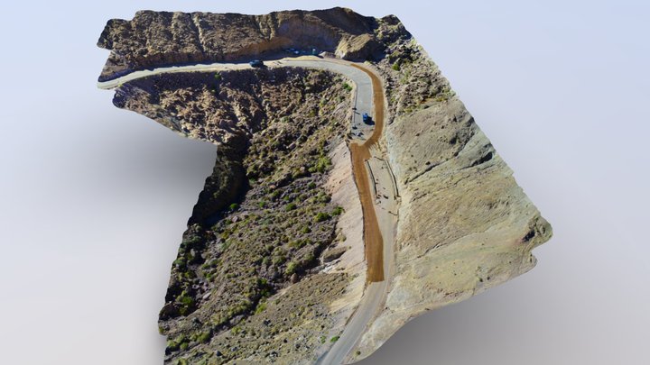 CURVA ADOQUINES KM 19,3 RUTA A-525 3D Model