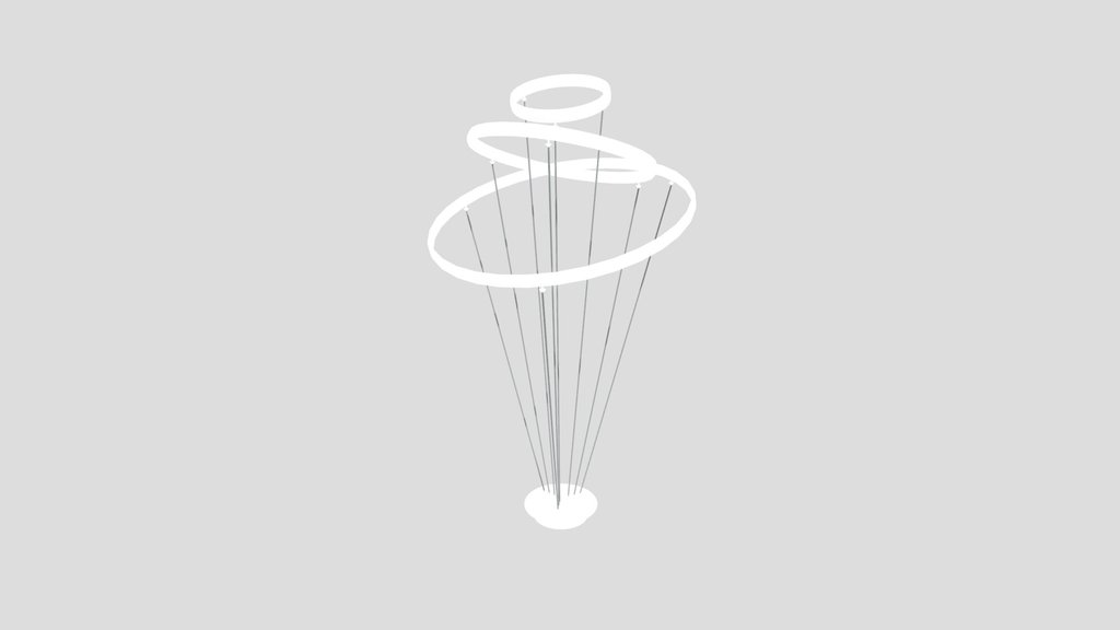 Dado 3 Light Led Tiered Chandelier