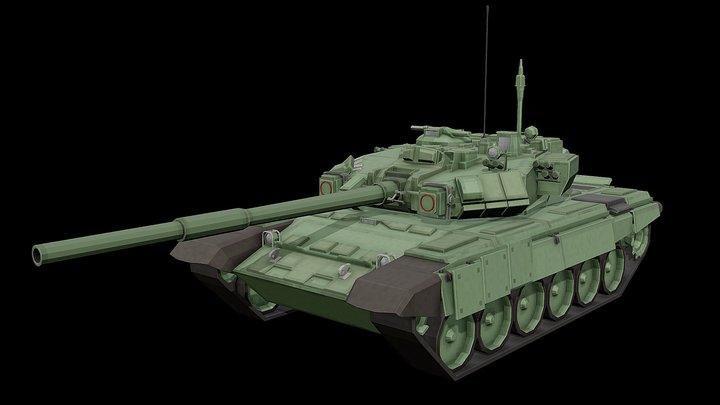 Т-90a 3D Model