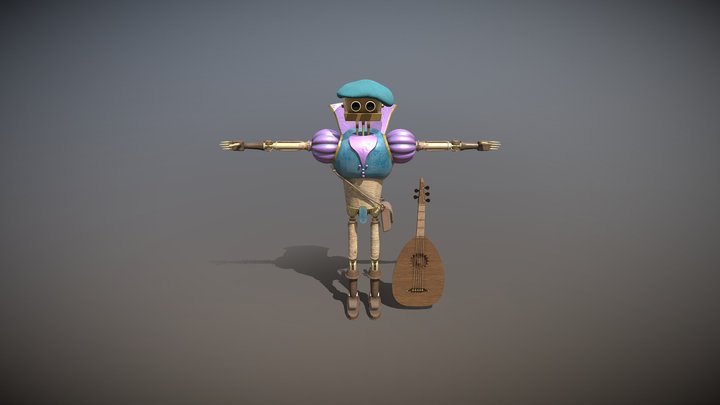 GR-36, Robot Bard 3D Model