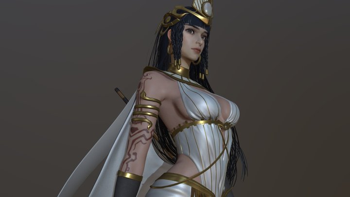Egyptian Priest 3D Model