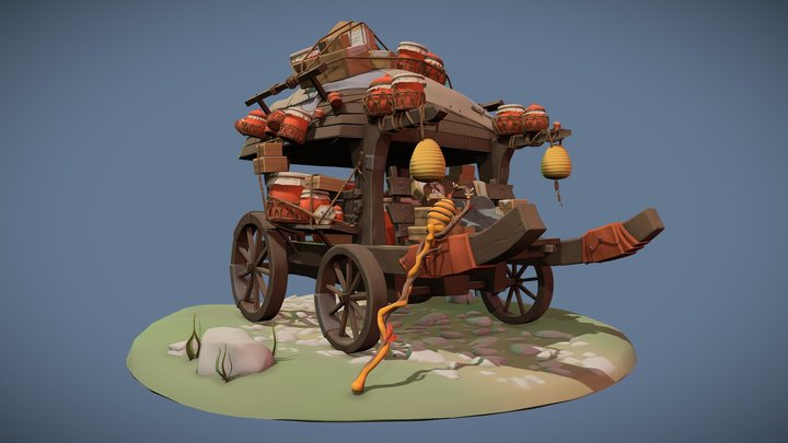 Sculpting Retake - The Wagon 3D Model