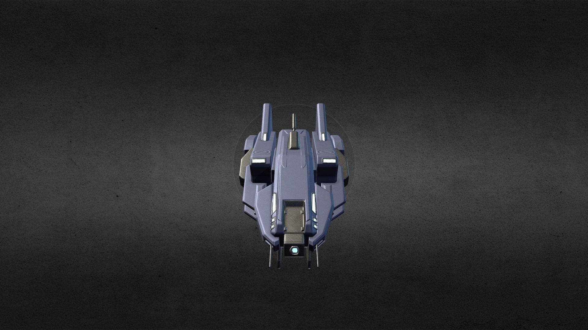 Lowpoly mecha dropship