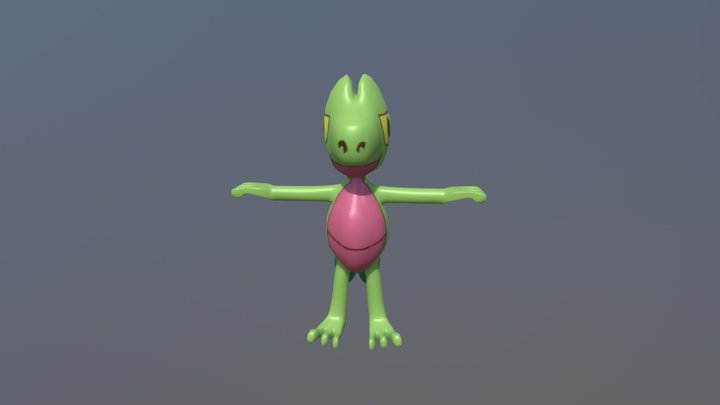 Treecko 3D Model
