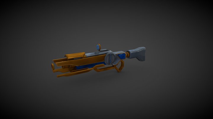 Sci-Fi Hextech Weapon 3D Model