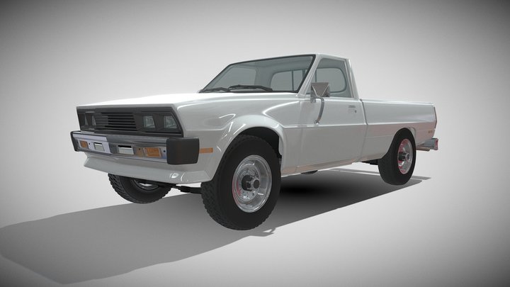 Dodge D50 Power Ram 1986 3D Model