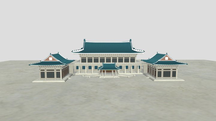 청와대 Blue house korea - Cheongwadae 3D Model