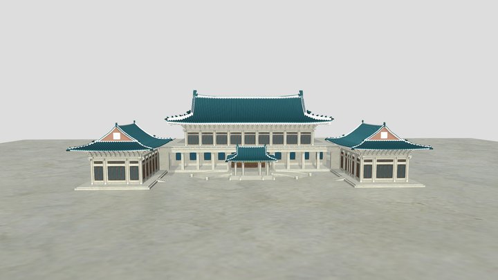 청와대 Blue house korea - Cheongwadae 3D Model