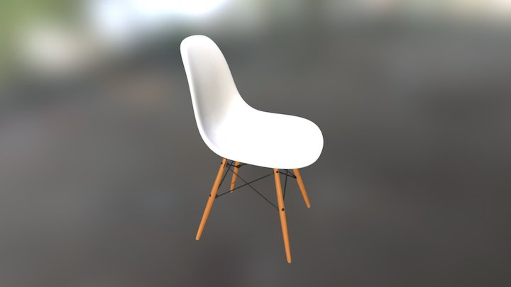 Eames Plastic Chair Alfo 3D Model
