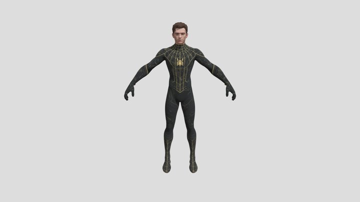 Fortnite-no-way-home-peter-parker-black-suit 3D Model