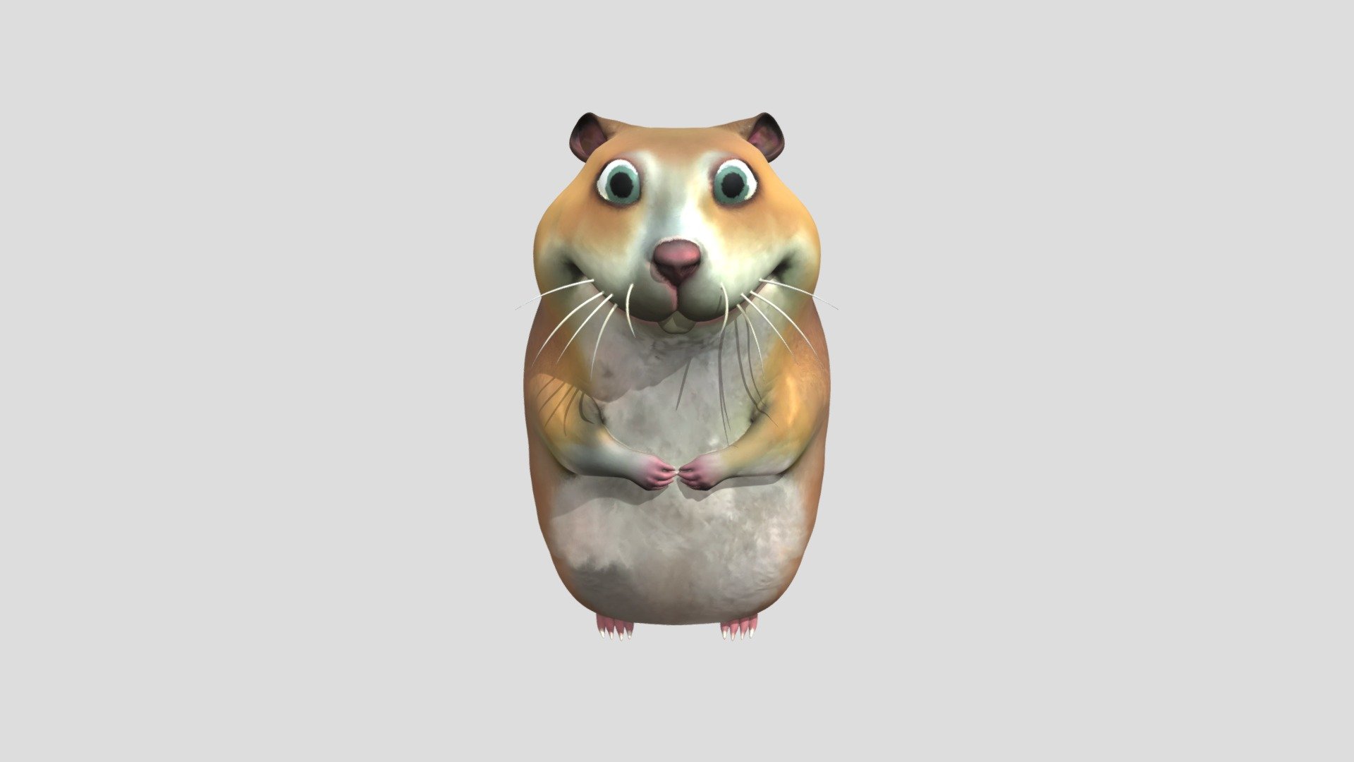 Smiling Hamster - 3D model by Krzysbiedronka1 [5bd3a8d] - Sketchfab