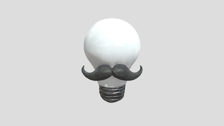 Mustache Bulb 3D Model