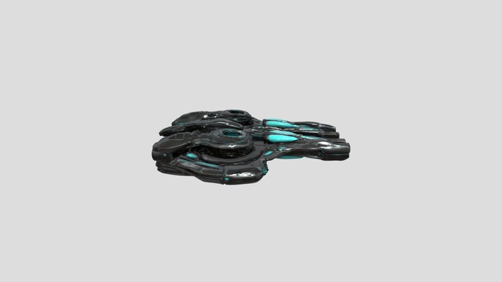 Futuristic Spaceship – Modello 3D gratuito STL