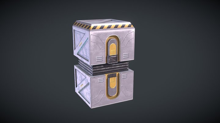 Sci Fi Container 3D Model