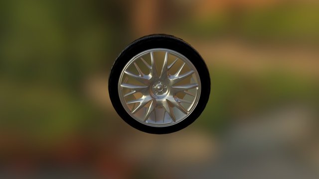 Car Wheel 3D Model