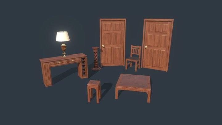Muebles y Puertas 3D Model