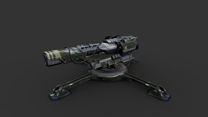 Planetside 2 Prototype weapon 3D Model