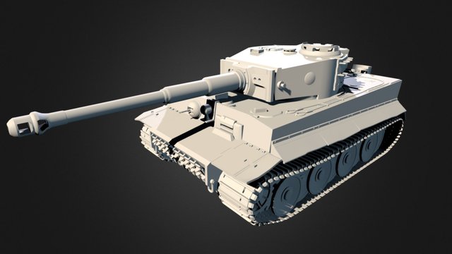 Tiger 1 E RE 3D Model