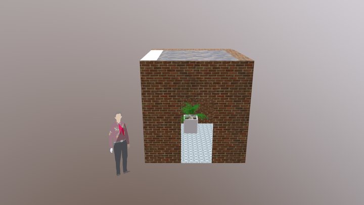 Brick House 3D Model