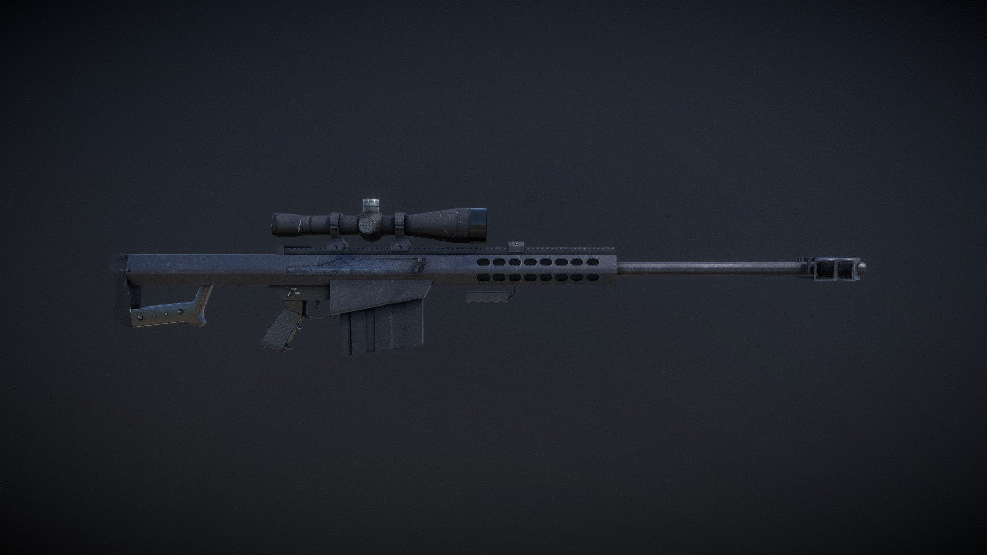 Barrett_M82 - 3D model by yamiiiii [5bd8485] - Sketchfab