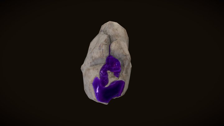 Argon Inspired Geode 3D Model