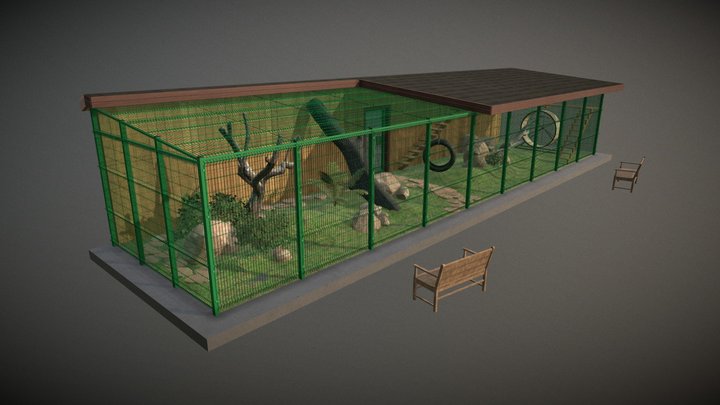 Caracal Cage test 3D Model