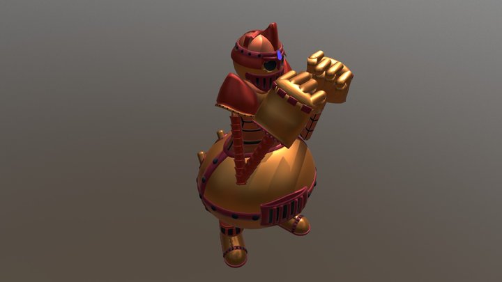 Pot-Belly Brawler 3D Model