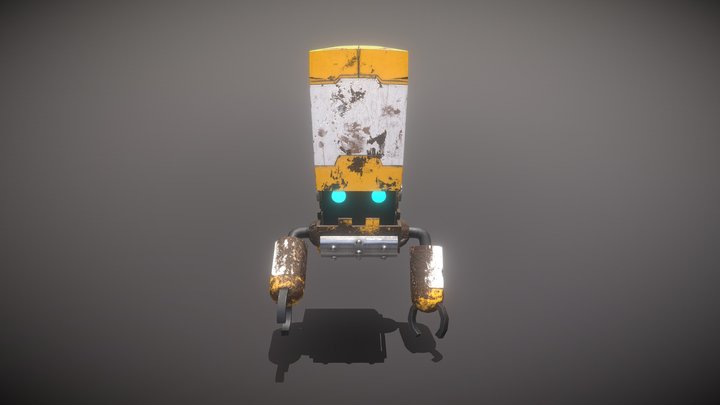 Cube Robot 3D Model