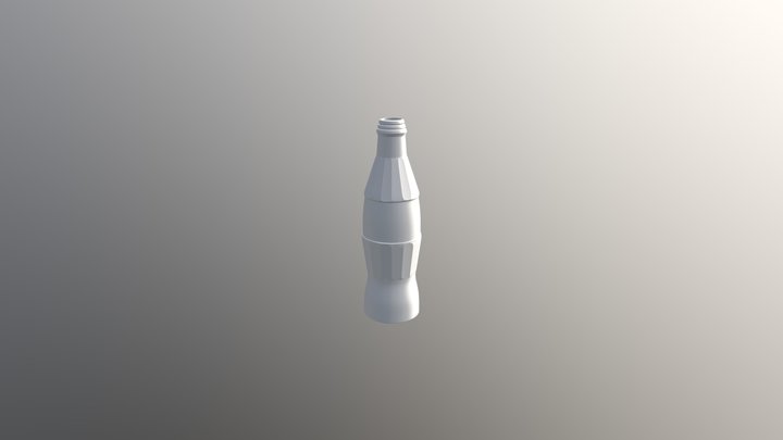 Glass Coke bottle 3D Model