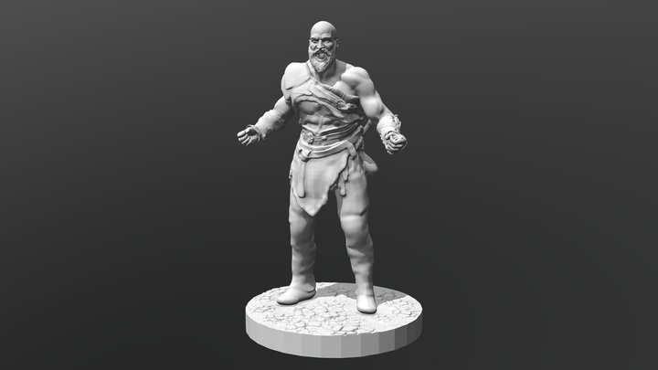 Kratos Standing V4 3D Printing Figurine God of War STL Files