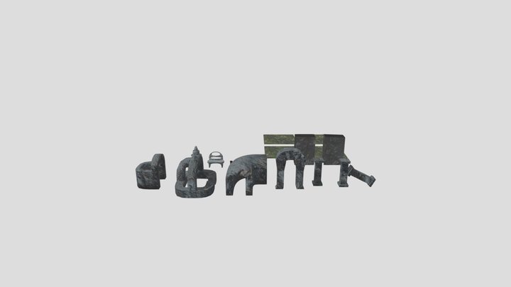 "Ancient Ruins" CW Modular Asset Pack 3D Model