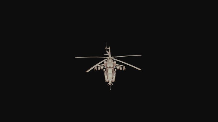 Battlefield Bad Company 2 MI24 Super Hind – Modello 3D gratuito STL