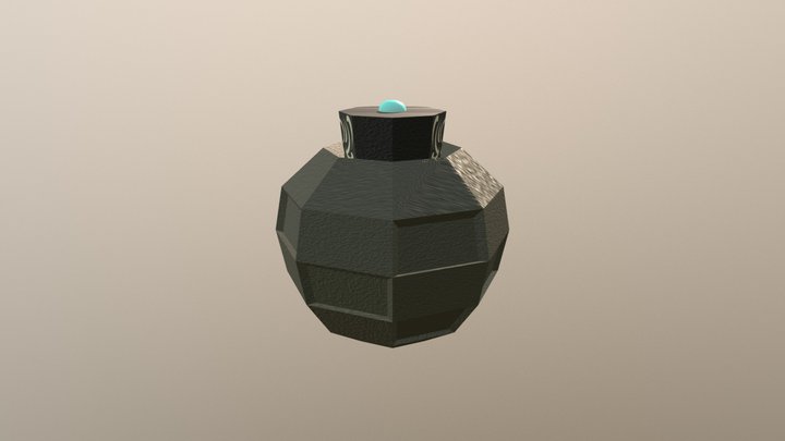 Lowpoly Grenade 3D Model