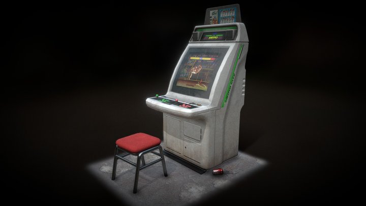 Astro City Arcade Machine 3D Model