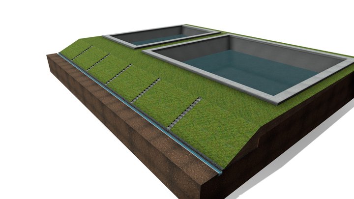 BARRAGEM BITAL 3D Model