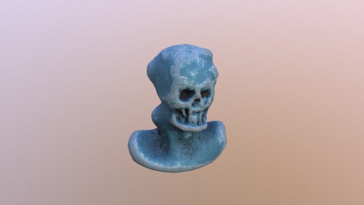 Ice undead bust (upload test) 3D Model