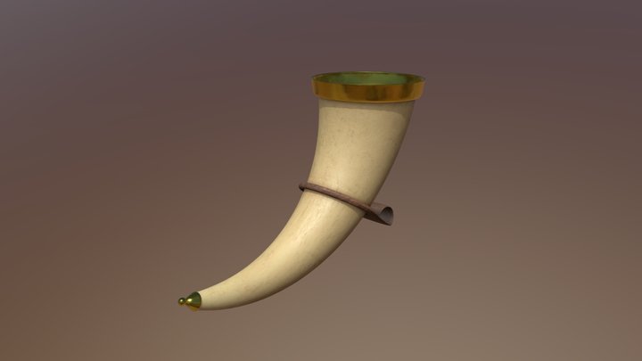 Viking "Tea" Party - Drinking Horn 3D Model