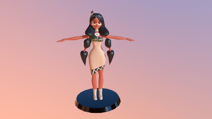 Indian Girl 3D Model