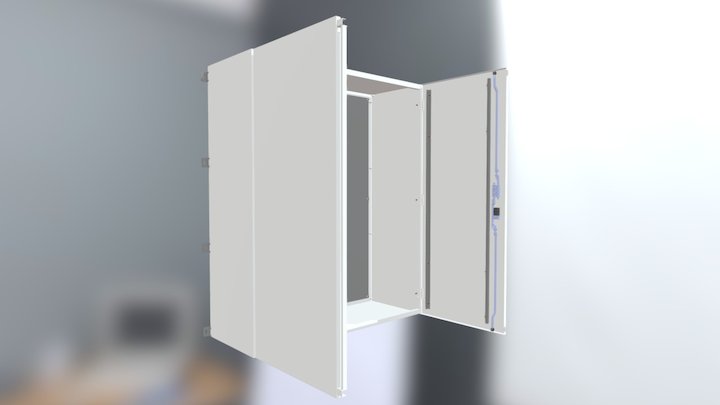 1200x1000x400 SS316 Electrical Enclosure 3D Model