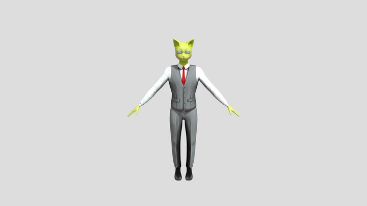 Business Cat - WIP 3D Model