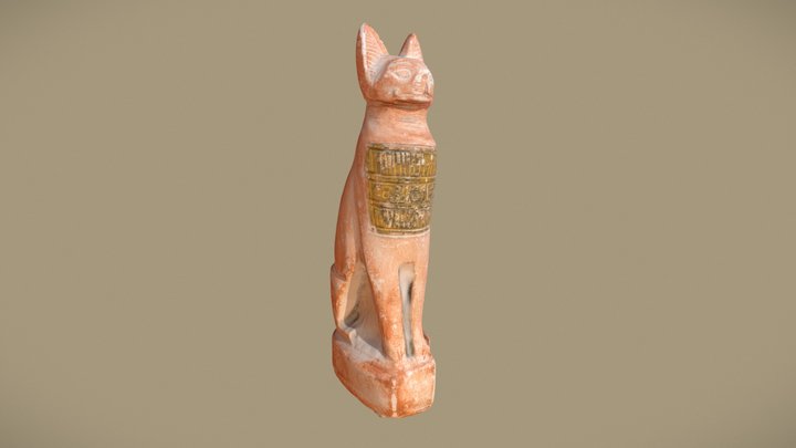 Egyptian Cat 3D Model