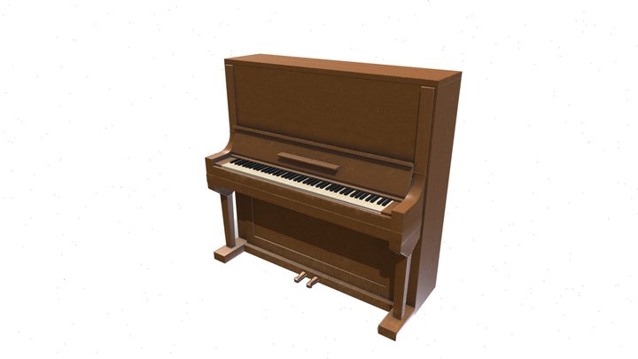 Furniture Asset - Ibach Piano (1850) 3D Model