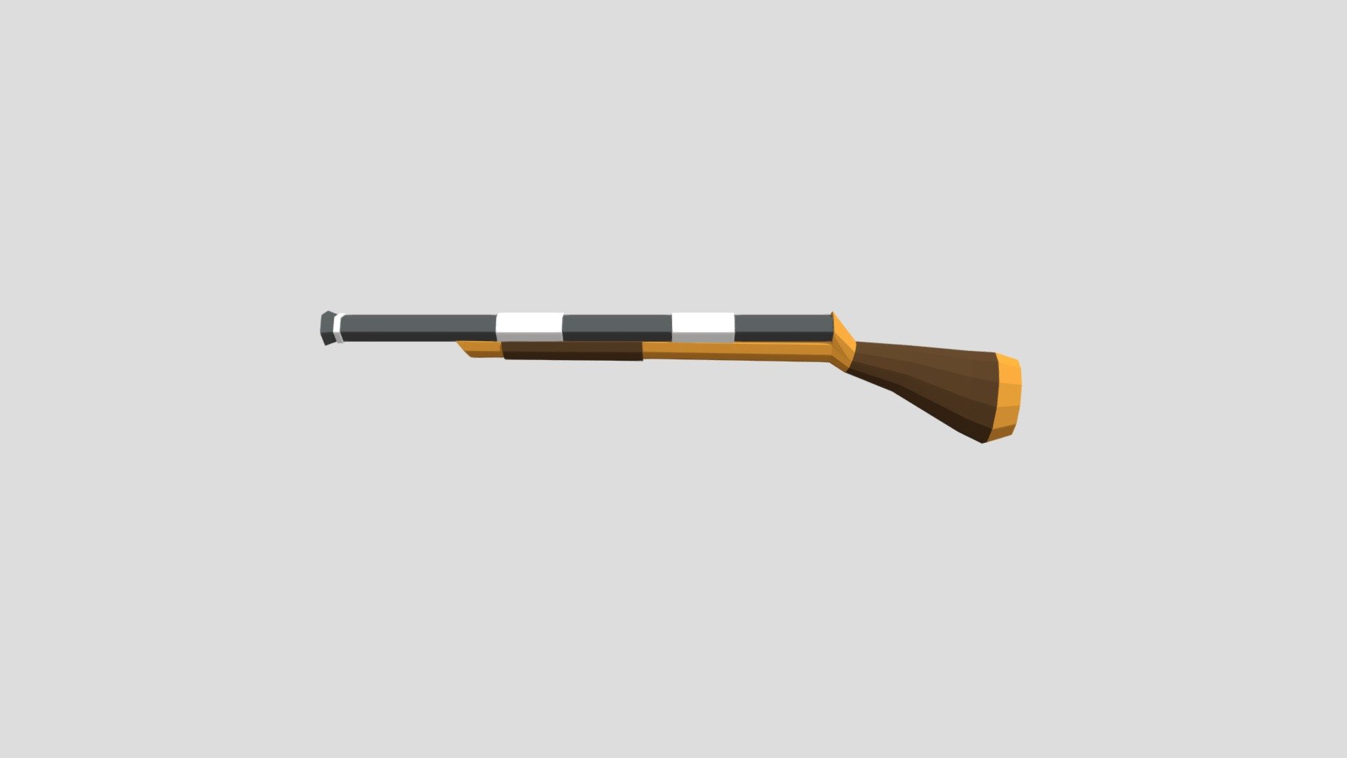 Low Poly Pirate Rifle - 3D model by SirenHead123 [5beb741] - Sketchfab